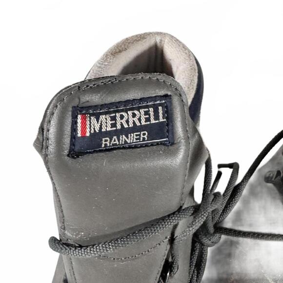 Vintage Merrell Rainier Nordic 3-Pin Cross Country Ski Boots Leather Women's 6.5 - Picture 2 of 7